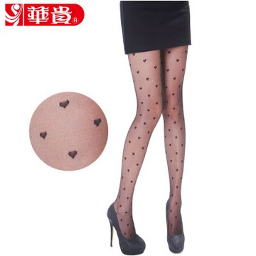 華貴絲襪-立體愛心造型彈性褲襪(8189)-1入