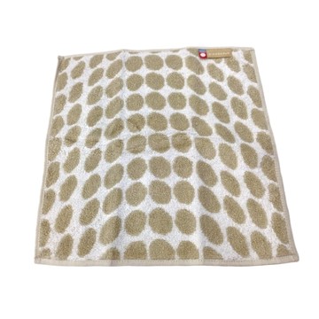 Imabari towel 今治毛巾 ORIM 水玉今治認證方巾 100%棉 28 x 28 公分  米色  1條