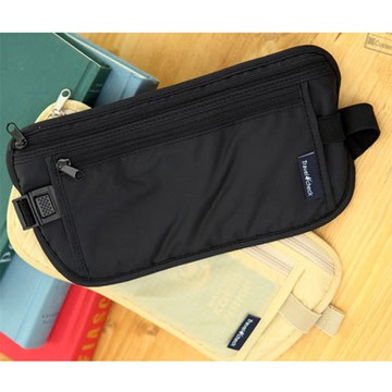 【iSFun】旅行專用＊透氣網狀小腰包/顏色可選