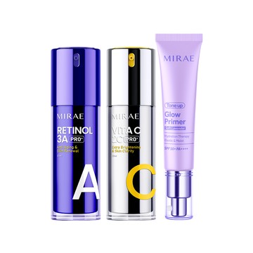 【未來美】★ PRO+超級3A2C精華★ + Ai發光霜SPF50+PA++++抗曬抗汗 (亮顏粉/煥顏紫) ★多規格