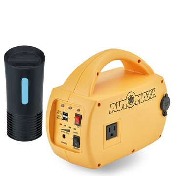 行動電源 【停電救星超值包】旗艦專業款DC/AC手提式行動電源210wh+隨行隨身型活性碳負離子空氣清淨除塵蹣機