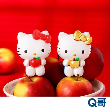研達 Hello Kitty 平平安安 紅蘋果 金蘋果 隨機 盲盒 盲抽 PVC 公仔 模型 盒玩 玩具 Q哥