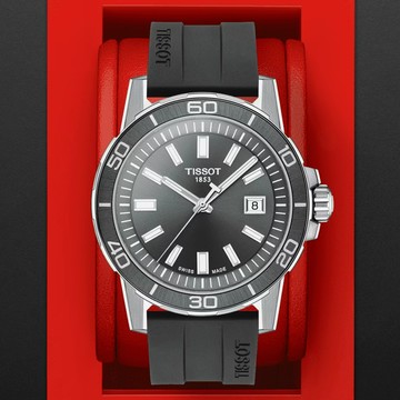 TISSOT天梭 SUPERSPORT 經典運動腕錶 44mm/T1256101708100
