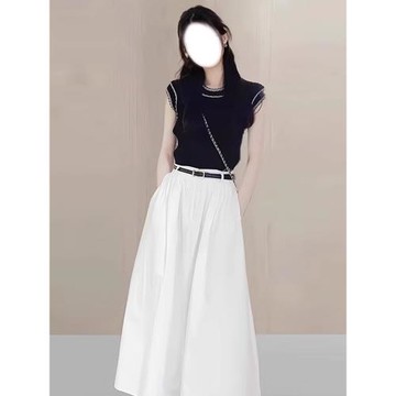 一整套入秋穿搭時尚套裝女2025秋季新款高級感鹽系穿搭兩件套裝裙