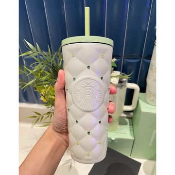 【中國限定】星巴克STARBUCKS春序紋樣系列不銹鋼鑽杯雙蓋禮盒咖啡杯保溫杯