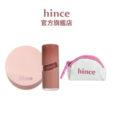 【hince】完美水光組(零瑕氣墊+冰透唇釉) |霧光、遮瑕、持妝 | 官方旗艦店