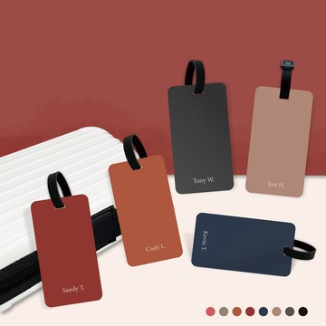 【莫蘭迪色系】行李吊牌/生日禮物/客製化/旅行/婚禮小物/出國