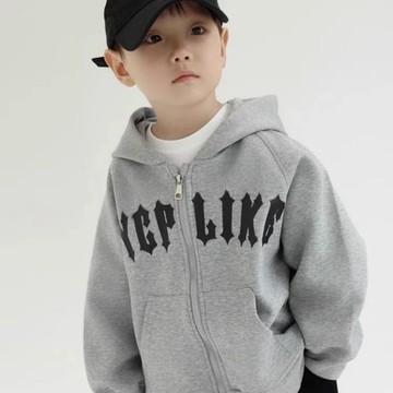 ❤️ATL❤️ 兒童加絨加厚外套 男童外套 兒童厚外套 兒童中大童拉鍊連帽開衫衛衣男女童秋冬加絨洋氣寬鬆百搭上衣外套