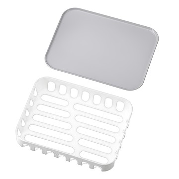 Echo 迷你瀝水架  1組  1層  白色 + 灰色