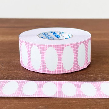 標籤貼紙卷 橢圓框 彈珠汽水 日本製造 卷裝貼紙 ls-028