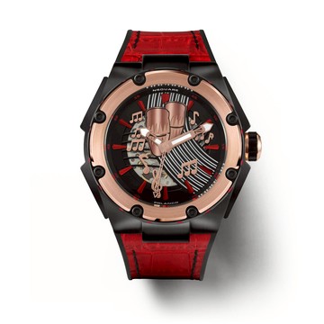 CHRIS POLANCO AUTOMATIC WATCH-46MM N23 RED