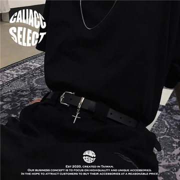 【CALI】十字架/歌德/暗黑/設計/復古/街頭/皮帶/腰帶