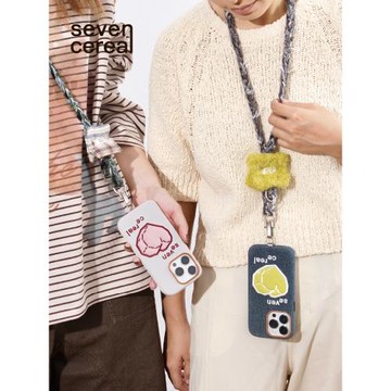 七谷｜原創手機掛繩斜挎馬尾編織繩ins戶外出行多功能掛脖背帶繩