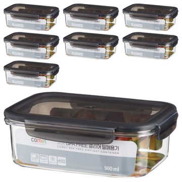 comet BPA Free 密封保鮮盒  4個容器 + 4個蓋子  2組