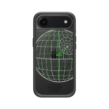 iPhone Air Mod NX -邊框背蓋組合 (相機按鈕) 黑 - 迪士尼-星際大戰 Star Wars - 死星-線稿風格