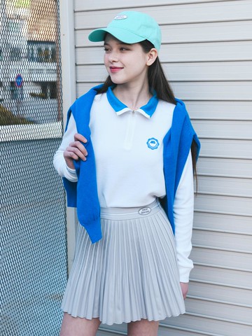 Mare Pleated Skirt [GREY]