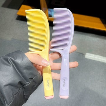 🔥臺灣出貨🔥【店鋪熱銷】時尚撞色可愛長髮家用順髮直髮馬尾學生梳頭ABS冰淇淋色少女梳子