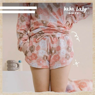 【hahababy】粉色心花開-大人真理短褲