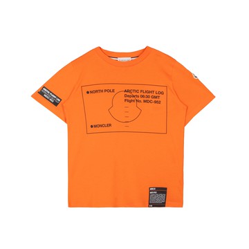 Moncler Enfant Kids 橙色短袖T-shirt