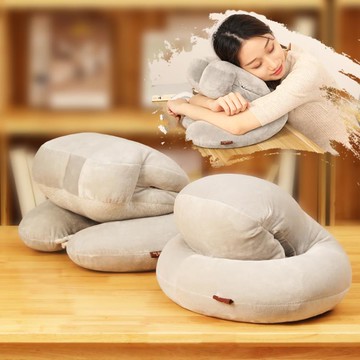 辦公室午睡枕午休枕頭神器趴睡枕趴枕女生睡覺毛絨暖手捂抱枕插手 雙11全館免運