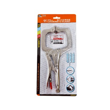 PANRICO 百利世 強力C型萬能鉗 附活動片 11吋(279mm) Cr-Mo材質  1個