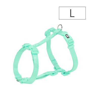 Trixie 寵物用品 尼龍H型背帶-薄荷綠 L: 60-87 cm/25 mm (TX204924)