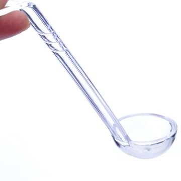 珍珠奶茶勺子份數盆勺子透明勺子亞克力帶勾勺子果醬創意果粉量勺