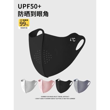 防曬口罩女防紫外線護眼角冰絲無痕遮陽面罩夏季透氣立體2025新款