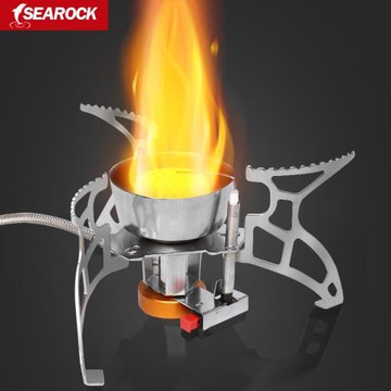 野營戶外瓦斯爐具便攜式野炊防風爐野外簡易火爐頭猛火燃氣蜂窩爐