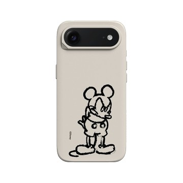 iPhone Air SolidX 貝殼灰 - 迪士尼-米奇 Mickey - 黑標款-米奇蠟筆風格