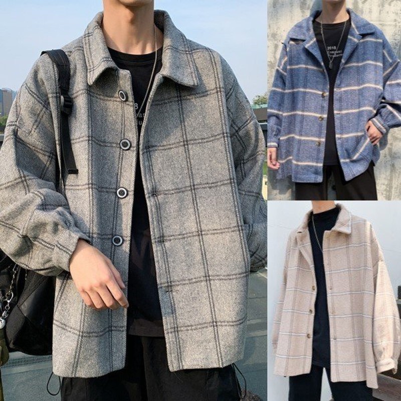 直送商品 メンズ 肩落ちv9127 星 刺しゅう チェック柄ジャケット ブルゾン アウター ジャケット Artistrunalliance Org