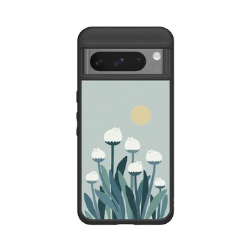 Pixel 8 Pro SolidSuit 黑 - ilovedoodle (Lim Heng Swee) - White Cat Flowers - 白貓花朵