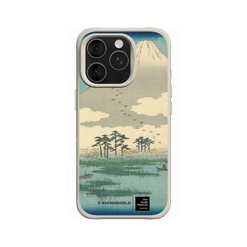 iPhone 16 Pro SolidX 貝殼灰 - Van Gogh Museum - 吉原：富士沼澤中漂浮島嶼之野 - 歌川廣重