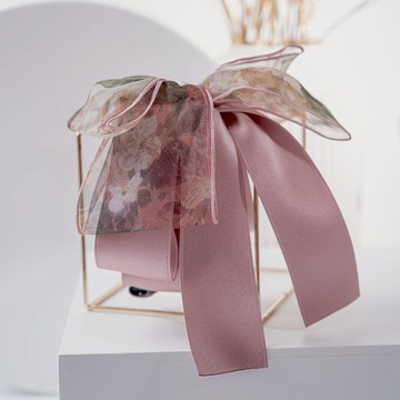 花園印象透光雪紡香蕉夾-G20131