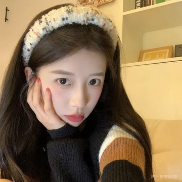 【店鋪熱銷】曲奇點點~彩色毛綫手工繞織髮箍撞色氣質百搭網紅壓髮頭箍髮飾品