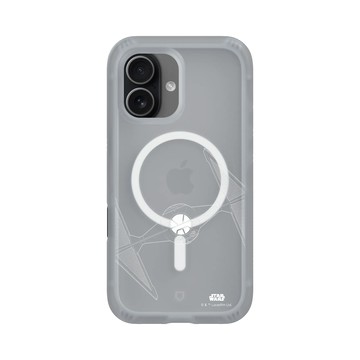 iPhone 17 AirX 流變灰 - 迪士尼-星際大戰 Star Wars - 鈦戰機-線條白