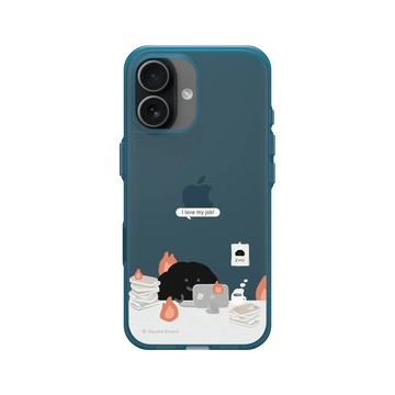 iPhone 17 Clear (相機按鈕) 夜幕藍 - Square Studio 方坊 - I Love My Job