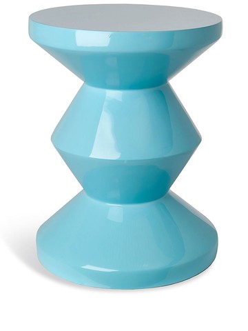 POLSPOTTEN - Zig Zag stool - unisex - synthetic fibres - One Size - Blue