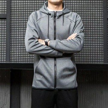 運動外套男 春秋款運動戶外健身連帽拉鏈外套連帽衫運動夾克【倪醬小鋪】