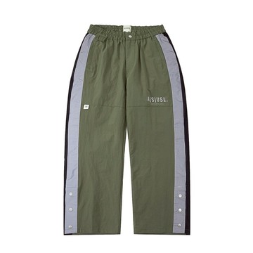 ASUSL REFLECTIVE LOGO TRACK PANTS 日系 復古  寬鬆 直筒褲 機能 長褲