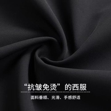秋季男士常規西服外套抗皺免燙休閑寬松上衣百搭墜感西裝便服單西