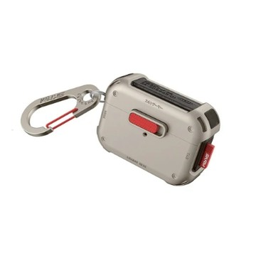 AirPods Pro2 SKINARMA 未來元素耳機保護套-鈦銀