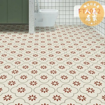 地板貼紙 浴室地板貼 浴室防滑貼 蘑咖衛生間自黏地貼廚房牆地面翻新防水防潮創意地板花磚貼紙加厚