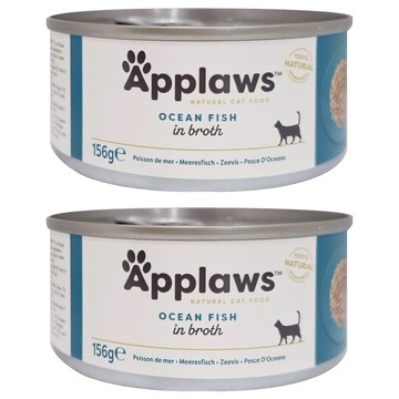 Applaws 愛普士成貓配方全天然貓罐  海魚  156g  2罐