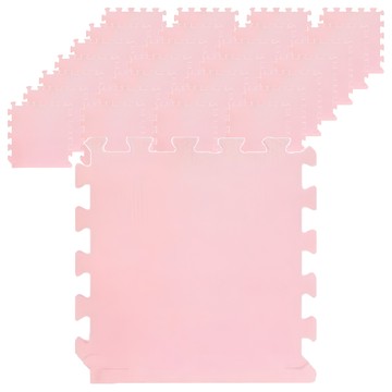 防滑EVA巧拼地墊 環保無毒 淺粉色 3kg  32 x 32 x 1cm  1組