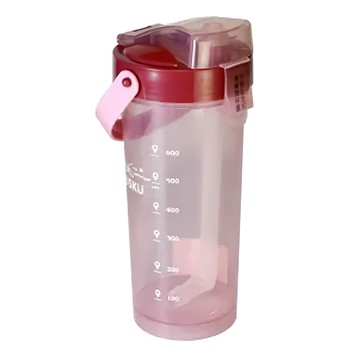 JUSKU 佳斯捷 小兜風手提波霸吸管杯  粉色  820ml  1個