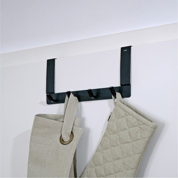 《KELA》Colgar不鏽鋼門板掛勾-黑30cm-- 掛勾 牆壁掛勾 吊鉤 掛鉤 門掛鉤