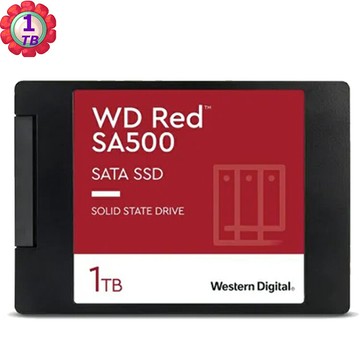 WD_RED SA500 1TB NAS 2.5" SSD WDS100T1R0A-固態硬碟 威騰公司貨｜滿額領券最高現折$220