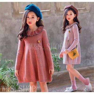 子供服長袖ニットワンピース秋冬女の子ベビー服チェック柄ワンピースドレス子供服キッズこどもワンピース110 160 通販 Lineポイント最大get Lineショッピング