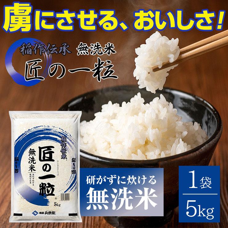 国産 匠の一粒 無洗米 30kg（5kgｘ6個セット） 送料無料 米 国産米 精米